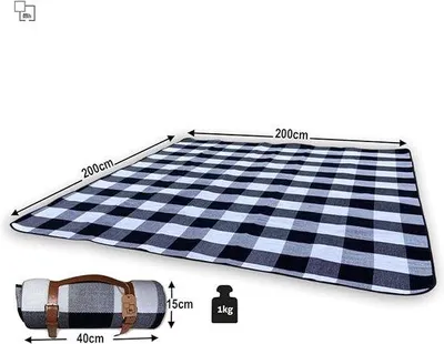 Produktbild von Campingdecke – faltbare Stranddecke, 200 x 200 cm