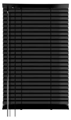 Produktbild von Aluminium Jalousie Schwarz B90xH160cm ohne Bohren inkl. Klemmclips