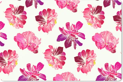 Produktbild von MuchoWow® Schreibtischunterlage Blumen - Rosa - Muster 60x40 cm - XXL Mauspad - Großes Mauspad