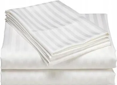 Produktbild von Bettwäsche-Set Baumwolle 200x200 cm mit Streifen 2x Kissenbezug 70x80 cm