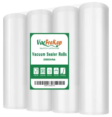 Vakuumierbeutelrollen 28 cm x 6 m, 4er-Pack, BPA-frei