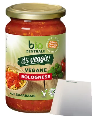 Produktbild von biozentrale vegane Bolognese (350g Glas) + usy Block