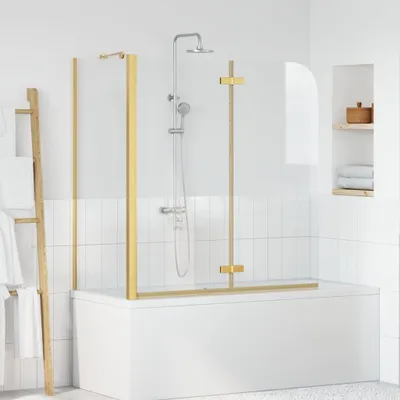 Produktbild von Möbel Bad-Duschschirm Gold 120 x 68 x 130 cm - Duschabtrennungen &48134