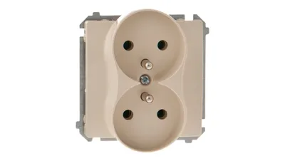 Immagine prodotto di Simon Basic Presa doppia c/u 16A IP20 beige BMGZ2M.01/12