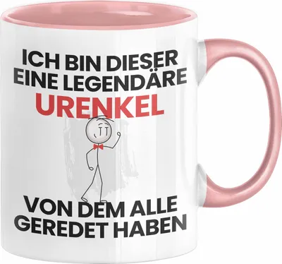 Produktbild von Urenkel Geschenk Tasse Lustige Geschenkidee Geburtstag für Urenkel Ich Bin Dieser Legendäre Urenkel Von Dem Alle Geredet Haben Kaffee-Becher (Rosa)