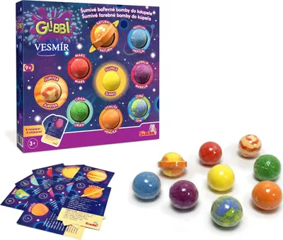 Obrázok produktu pre Glibbi Vesmír vodnej bomby, 9 ks
