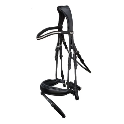 Zdjęcie produktu dla Schockemöhle Sports Anatomical Snaffle Malibu Bridle Black / Silver WB