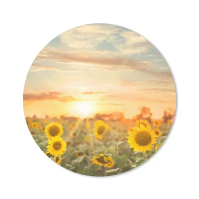 Produktbild von MuchoWow® Mauspad Mousepad Sonnenblume - Sonne - Blumen 40x40 cm - Mousepads - Maus Mat - Pad - Mausunterlage - Schreibtisch Accessoires