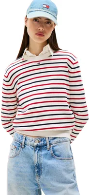 Produktbild von Tommy Jeans Damen TJW Essential Crew Sweater EXT DW0DW20159 Pullover Sweater, We