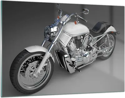 Produktbild von Bilder auf glas - Motorrad Geschwindigkeit Motor - 120x80cm - Glasbilder - Wandbilder - Kunstdruck - zum Aufhängen bereit - Wanddekoration aus Glas - Glas Bilder - Wandbild auf Glas - GAA120x80-0516
