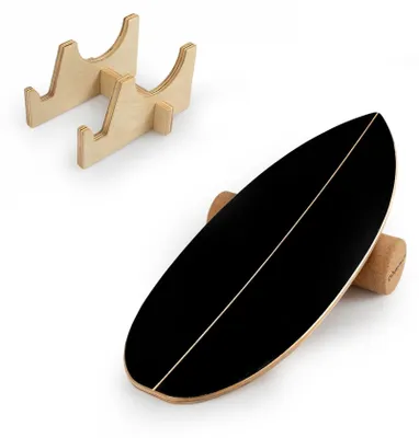 Produktbild von Balance Board Set – Korkrolle und Aufbewahrungsgestell, 150 kg