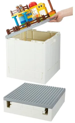 Produktbild von Faltbare Aufbewahrungsbox mit Bodenplatte für Duplo und Lego
