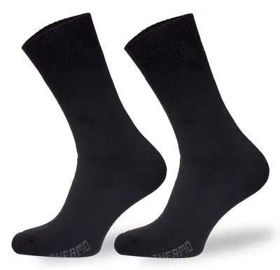 Zdjęcie produktu dla Thermo-Socken Milena, klasyczny, ciepłe, czarne, wykonane z bawełny, rozmiar 44-46