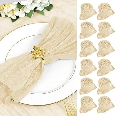 Productafbeelding van Servetten, beige - 30 stuks, gemaakt van hoogwaardig polyester