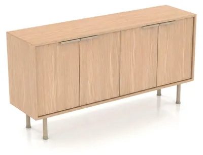 Image de Meuble de rangement en bois, style moderne, pour bureau, commode, armoire, design minimaliste