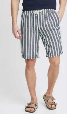 Produktbild von 11 Project SDHPROeshi Herren Leinenshorts kurze Leinenhose Shorts mit Kordel Eingrifftaschen Kontraststreifen Leinenmix Regular fit