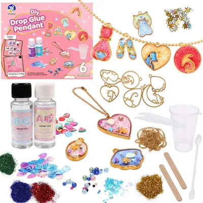 Produktbild von Kreativset zum Basteln von Schlüsselanhängern, DIY-Set für Kinder ab 3 Jahren