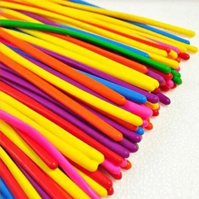 100 Modellierballons, bunt, für Feiern & Geburtstag