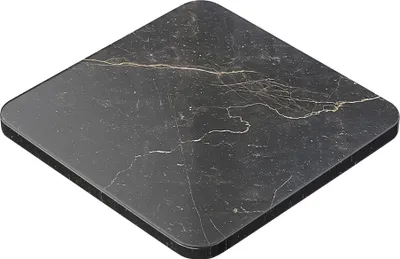Produktbild von Auris | 70 x 70 cm | Schwarz | Gastro Tischplatte, Marmor, Bistro