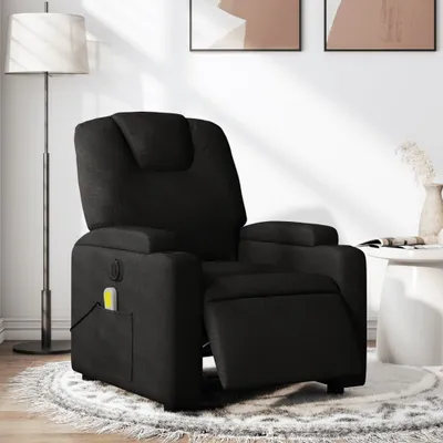 Produktbild von Massagesessel Elektrisch Schwarz Stoff , Klassische Sessel 2024 Neu