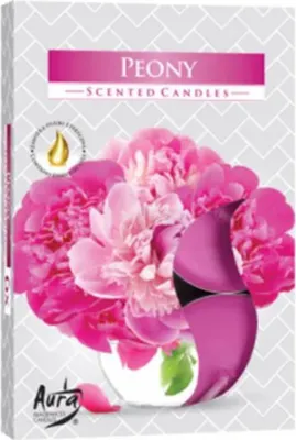 Zdjęcie produktu dla Świeczka zapachowa 6 x 6 świeczek podgrzewaczy Peony - Zestaw Peony