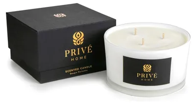Produktbild von PRIVE HOME Kerze, 580 g (Duft von Lindenblüten, Maiglöckchen, Blumen, Zedern und Moschus)