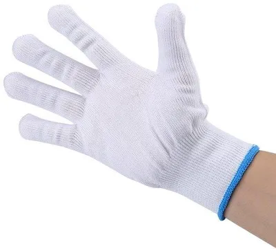 Obrázek produktu pro Řezuvzdorné řezbářské rukavice z nerezové oceli s bavlněnou podšívkou