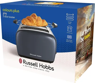 Zdjęcie produktu dla RUSSELL HOBBS Colours Plus 2S 1670W toster / opiekacz do kanapek ze stali nierdzewnej