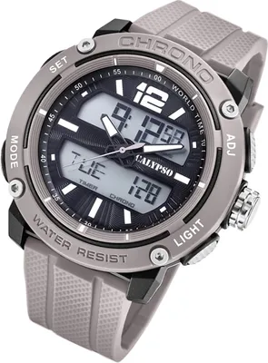 Produktbild von Calypso Armbanduhr Herren K5796/1 Analog-Digital Kunststoff Uhr grau UK5796/1