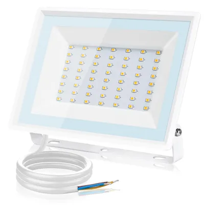 Image de Projecteur LED extérieur Aigostar, 50W, 4300 lumens, éclairage super puissant, projecteur LED étanche IP65, 4000K, lumière blanche naturelle, idéal pour l'éclairage extérieur de jardins, de cours intérieures, de garages, d'hôtels