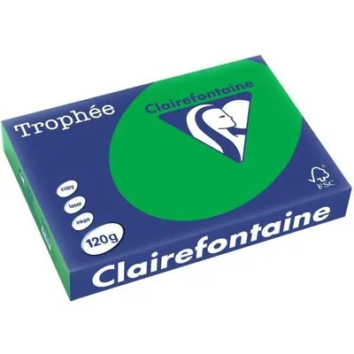Produktbild von Clairefontaine Trophée Billiardgrün 120g/m² DIN-A4 - 250 Blatt