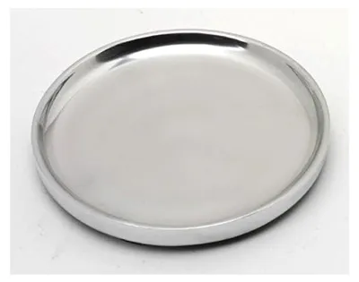 Produktbild von Dekoteller Alu Silber poliert Ø 12 cm ideal für Kerzen, Taufkerzen, Hochzeitskerzen