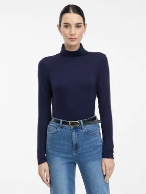 Produktbild von Orsay Dunkelblaues Damen-Rollkragen-T-Shirt L