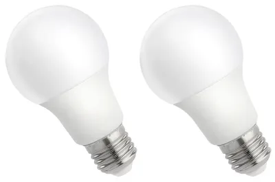 Produktbild von Spectrum E27 LED-Lampe A60 9W 840lm 6000K tageslichtweiß 2 Stück