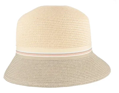 Loevenich knautschbarer Sommerhut kleine Glocke aus Borte in 0016-multi natural