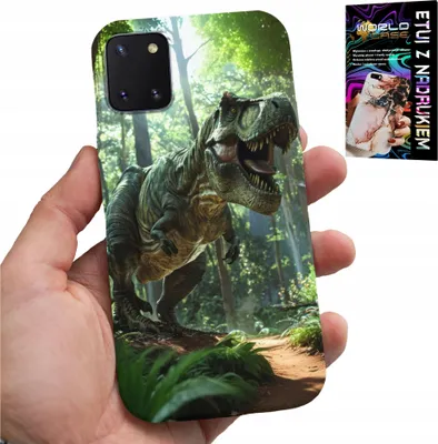 Image de Étui Pour Samsung Galaxy A81 - Dino Dinosaur Tyrannosaurus Case + Glass