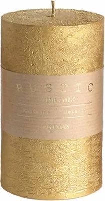 Obrázok produktu pre Sviečka METALIC Rustikálny valec d7x15cm