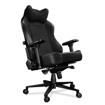 Zdjęcie produktu dla Fotel komputerowy biurowy YUMISU 2054 Black PU, Fotel gamingowy czarny, krzesło biurowe ergonomiczne