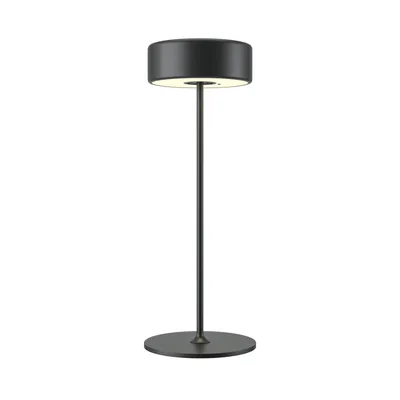 Produktbild von Tischleuchte Aluminium LED mit Dimmer Touch Funktion rund Ø 12 cm 34,5 cm Schwarz Farbwechsel 2200-4000 K