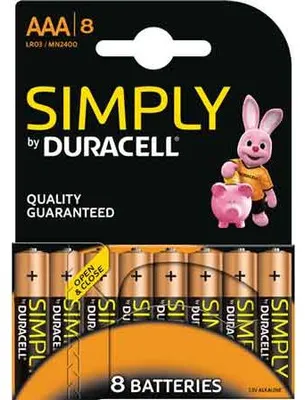Image de Piles Duracell AAA - 8 pièces