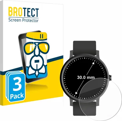 Produktbild von 3x BROTECT Schutzglas für Kreisrunde Displays (ø: 30 mm) Schutzfolie Panzer Folie Glas Display Schutz klar