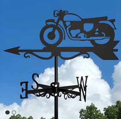 Immagine prodotto di Girandola metallica con motivi animali - Ornamento da giardino in ferro battuto per esterni - Decorazione per terrazze sul tetto e cortili interni