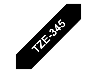 Zdjęcie produktu dla Brother TZE-345, Biały na czarnym, TZe, Termotransferowy, Filipiny, 5 lat(a), Brother