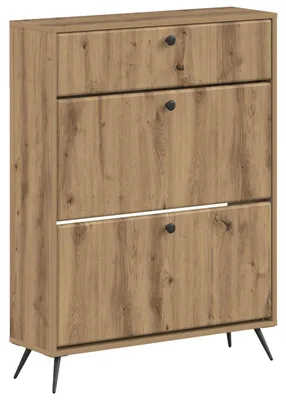 Obrázok produktu pre vidaXL Skriňa na topánky BREDA, 78 x 24 x 103 cm, drevotrieska, Imitácia dreva "Artisan" (dub)