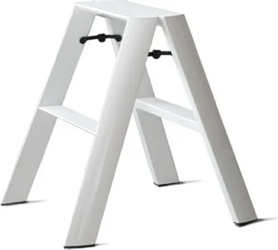 Produktbild von Trittleiter LUCANO 2-stufig weiß (META_94010.WHITE)