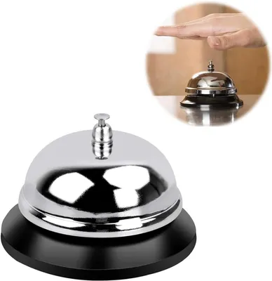 Productafbeelding van Receptiebel - Tafelbel - Bel - Servicebel - Bel met helder geluid - Hotels - Restaurants - Scholen