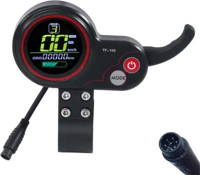 Obrázek produktu pro 48V TF-100 LCD displej pro elektrickou koloběžku Kugoo M4 s ukazatelem akcelerátoru.