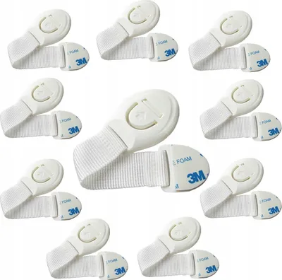 Immagine prodotto di Blocco di sicurezza per bambini armadio cassetto bianco 10 pezzi blocco di sicurezza 3M