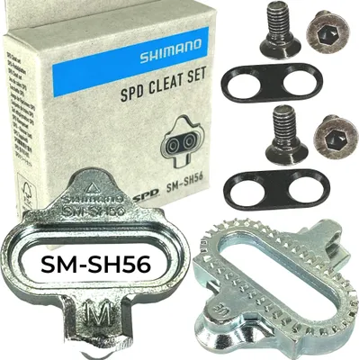 Produktbild von Shimano SPD MTB Pedal Cleats Set SM-SH56 silber (ohne Gegenplatte)