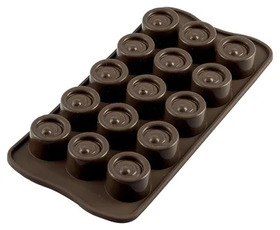 Produktbild von Schokoladenform Pralinenform Eiswürfelform - Silikon - Braun - Pralinen und Eiswürfel